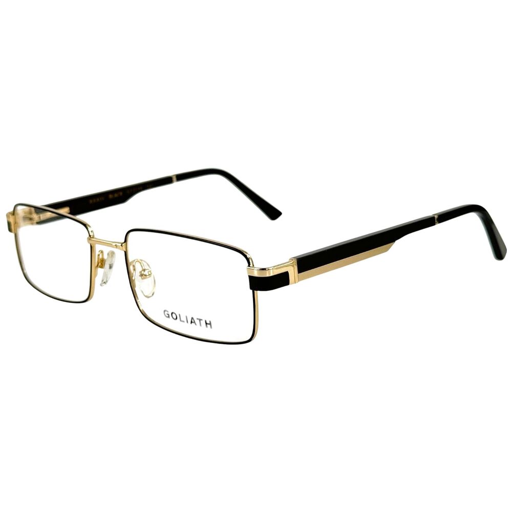 Goliath XXXIV Mens Metal Eyeglass Frame Black 57-19 Spring Hinges France